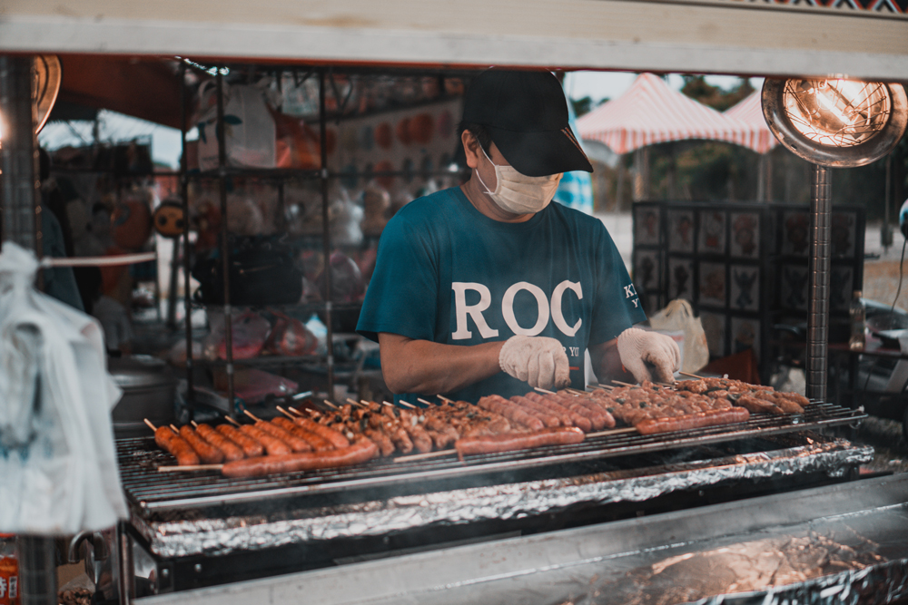 Street food vendor in Taipei, Taiwan